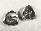 Vintage Mcm Avon Danish Modern Style Stainless Steel Candle Holders Set Of 2
