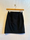 Women s Black Stretch Mini Skirt-size Medium Lycra Cotton Made In Usa Pull On 