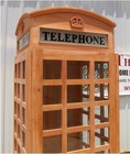 British Style Unfinished Wood Telephone Booth Or Call Box