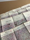 George Patton 3rd Army Maps X 4 Koln Nurnberg Erfurt Chemnitz 30engr Topbn Sep44