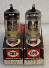 Matched Pair Cbs 7729 Gold Pin 12ax7 Vacuum Tubes Hickok 534 Strong