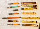 Vintage Bullet Pencils Lot Of 7 Advertising Variety