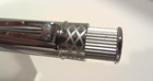 Terzetti  malibu  Blue Metal Large Heavy Ballpoint Pen-velvet Pouch