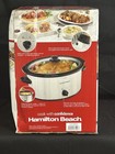 Hamilton Beach 6 Quart Slow Cooker Model 33165 Black silver