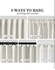  Linen 100  Blackout Curtains 96 Inches 52 w X 96 l  pack Of 2  Natural Beige