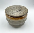 Vintage Karen Karnes Salt Glazed Studio Pottery Lidded Jar Urn Vessel Vase