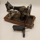Antique 1910 Singer Model 127 Sewing Machine W  Motor   Foot Pedal     Powers On 