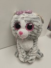 Ty Beanie Boo Kiki Grey Cat 12  30cm Plush Backpack Purse Adjustable Straps New
