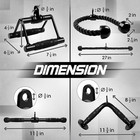 Cable Machine Attachment  Tricep Straight Bar  V Bar  Lat Pulldown Attachments a