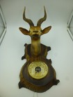 Rare Vintage Barometer Precision Antelope Wall Mount Barometer Made In France