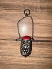 Antique Sterling Silver 925 Chatelaine Stamp Case Wax Seal Holder With Chain 