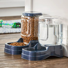 1 2 Gal Pet Dog Cat Waterer Automatic Dispenser Drink Water Gravity Large Bowl