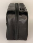 Tumi Alpha Split Travel Kit Black Leather Dopp Kit Toiletry Bag Travel Organizer