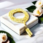 Pure Russian Yellow Amber Bracelet 108 Beads Flower Mala Unisex Necklace New
