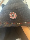 Native American Mountain Man Wool Wolf Ear Hood Hand Sewn With Bead Work