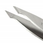 Tweezerman Stainless Steel Slanted Point Tweezer - Eyebrow Precision Silver 