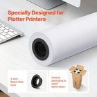 Wide Format Paper Plotter Paper 4 Rolls 24 In X 150 Ft Cad Bond Rolls