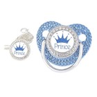Crown Newborn Pacifier Clip Chain Baby Dummy Silicone Bpa Free Toddler Teether