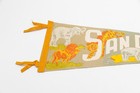 Vintage San Diego Zoo California Souvenir Felt Pennant 25 