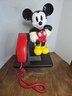Vintage Mickey Mouse Phone Landline Push Button Telephone Nice Cond 