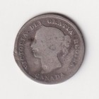 Canada 1875 5c Five Cent Silver Coin Queen Victoria  925 Silver Small Date