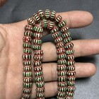 Vintage Venetian Chevron Glass Bead Necklace Old African Trade Beads