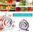 2 Pack Refrigerator Freezer Thermometer Large Dial Analog Thermometer