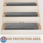 Bullnose Stair Treads Non Slip 9 5  X 32   2 Pcs Carpet Stair Treads For Wood