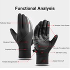Winter Cycling Gloves Thermal Polar Fleece Touch Screen Casual Warm Full Fingers