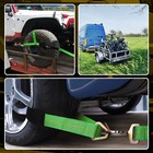 4 Pack 2  X 120  Car Tie Down Straps For Trailers With Snap Hooks Heavy Duty Us