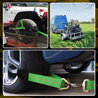 4 Pack Car Tie Down Straps For Trailers Heavy Duty W snap Hooks Car Hauler Strap