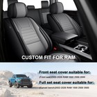 Seat Covers Custom Fit For Dodge Ram 1500 2500 3500 2002-2024 2025 2026 Faux    