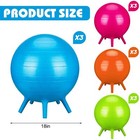 Tradder 12 Pack Chair Ball With Feet For Kids Classroom Seating Ball Yoga Ball