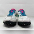 Women s Diadora Capitano Lt Tf Indoor Soccer Shoe White Teal Yellow Pink Size 6h