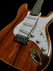 New Natural Exotic Cocobolo Top 6 String Vintage St Style Solid Electric Guitar