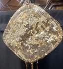 Vintage 1930s Art Deco Gold Multi- Colored Sequined Coin Purse