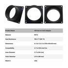 120mm To 4 Inch Fan Duct Adapter Intake Exhaust Silencer Crypto Asic Miner S9 L3