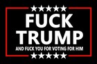 10 Pack Fcck Trump And Fcck You For Voting For Him Anti Trump Stickers Anti Maga