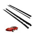 4pcs Black Rubber Window Sweep Weatherstrip Felt Seal Kit Replacement For Cor   