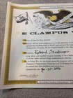 E Clampus Vitus Member Certificate     Poster Richard Strubinger 1976 New Helvetia