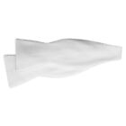 New Mens Adj white Pique Cotton Tuxedo Vest Self Tie Bow All Sizes Real Pockets