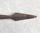 Antique Iron Spear Head Original Old Collectible 8 1  Long Sp186