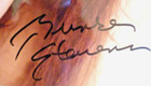Hand Signed Wicked Look   Sexy Photo Brinke Stevens - Scream Queen Sexy