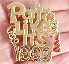 Nos Vtg Danecraft From Prince s 1982  1999  -  party Like It s 1999  Brooch Pin