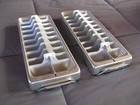 2 Vintage Frigidaire Aluminum Ice Cube Tray - Excellent 