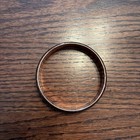 Vintage Copper   Enamel Matisse Renoir Bangle Bracelet-red Speckle-midcentury