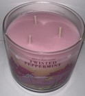 Bath And Body Works 3 Wick Twisted Peppermint