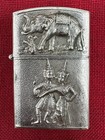 Vintage Asian thai Design Elephant  Dancers   Village Lighter Works 