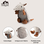 Plush Dog Squeaky Toy Stuffed Armadillo Animal Pet Puppy Chew Toys With Clean Te