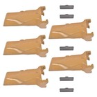 5 Pk Bucket Teeth W  29 Pn V29pn Flex Pins For Loader Bucket Dirt Tooth - V29syl